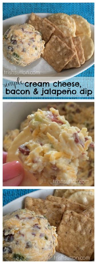Simple Cream Cheese Bacon And Jalapeño Dip