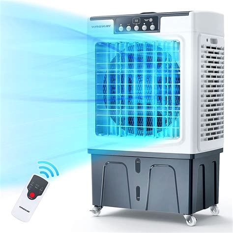Evaporative Cooler VAGKRI CFM Air Cooler Oscillation Swamp Cooler With Remote Control