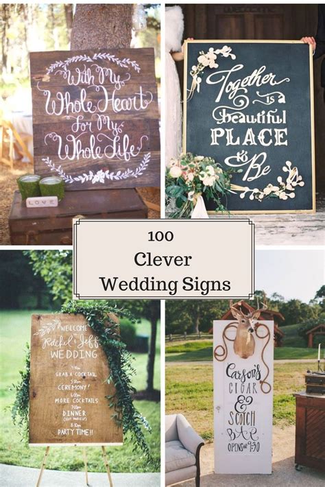 100 Clever Wedding Signs Your Guests Will Get A Kick Out Of Hi Miss