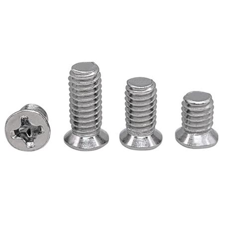 Stainless Steel Precision Screws With Small Head Flat Phillips Drive