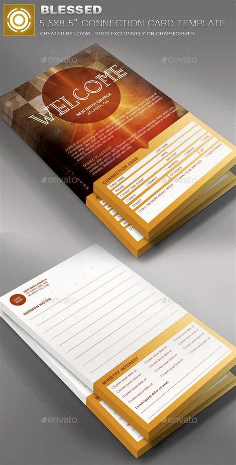 Check spelling or type a new query. Blessed Church Connection Card Template | Church welcome center, Church design, Church branding
