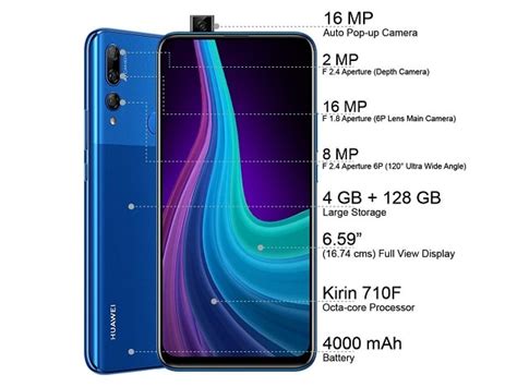 Phone is loaded with 6gb ram, 64gb internal storage and 4200 battery. Huawei Y9 Prime 2019 Price in India, Specifications ...