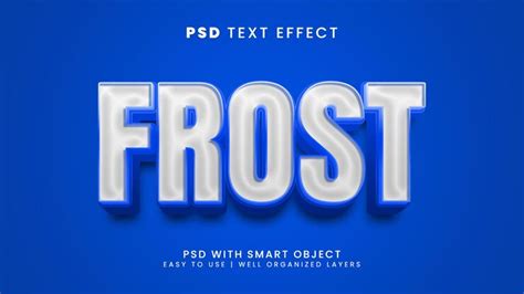 Premium Psd Frost Text Style Effect