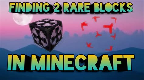 How To Get 2 Rare Blocks In Minecraft Pe Youtube