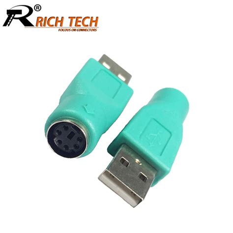 100pcslot Usb20 A Type Male Plug To 6 Pin Mini Din Jack Ps2 Female Socket Converter For Usb