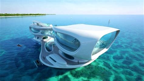21 Amazing Futuristic Floating Homes And Houseboats Concept Youtube