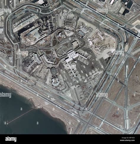 Aerial Map View Of John F Kennedy International Airport Queens New York