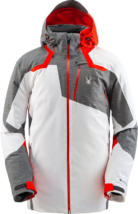 Spyder Leader Gtx Jacket White Ski Jackets Snowleader