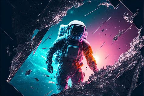 Hd Wallpaper Ai Art Astronaut Spacesuit Science Fiction Abstract Midjourney Wallpaper Flare