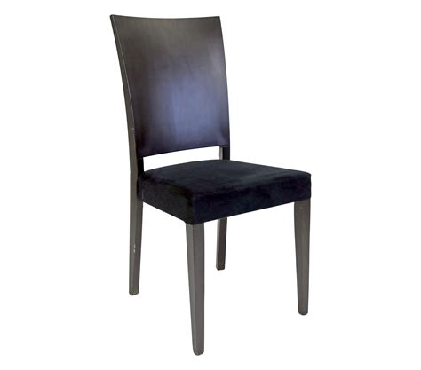 Ours are designed with the right proportions to be comfortable to sit in until dessert. Black Upholstered Contemporary Dining Chair | Chairish