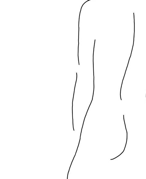 Nude Line Drawing Female Silhouette Minimalist Line Art Etsy