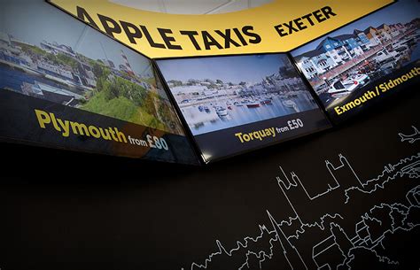 Apple Taxis Fruition Digital Signage And Interior Refit For Exeter