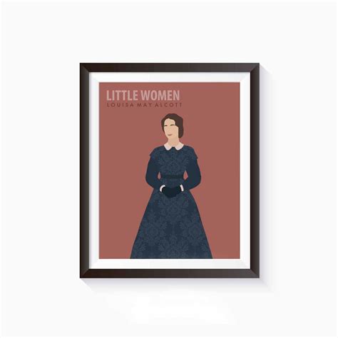 Meg March Little Women Louisa May Alcott Literature Poster Etsy