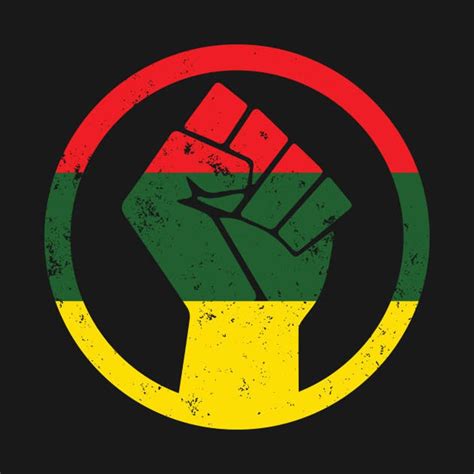Black Power Fist Rasta Decal Etsy