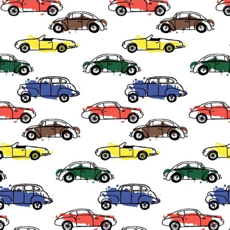 Cars Pattern Vector Free Download