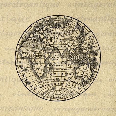 Vintage Globe Map