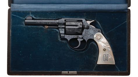 Factory Engraved Colt Police Positive Special Revolver Rock Island