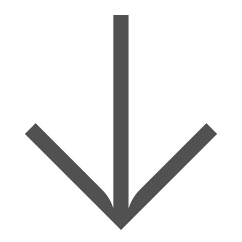 Arrow Down Line Turn Icon Free Download On Iconfinder