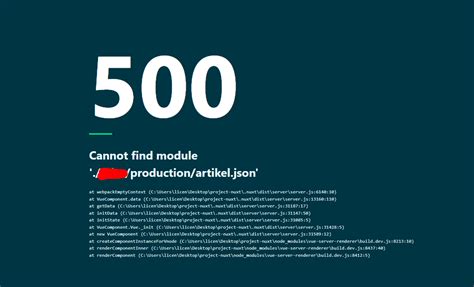 Vue Js How To Catch VueJS Errors In NuxtJS SSR Error 500 Stack