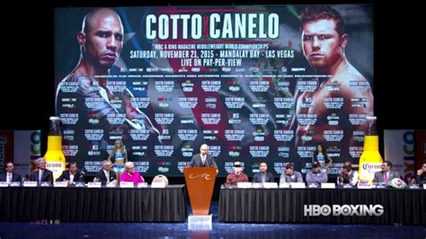 Hbo Boxing News Cotto Canelo Final Press Conference Youtube