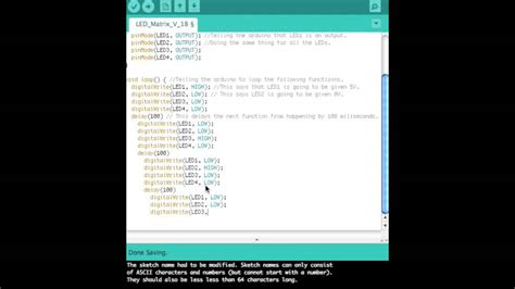 Arduino Led Matrix Code Tutorial Youtube