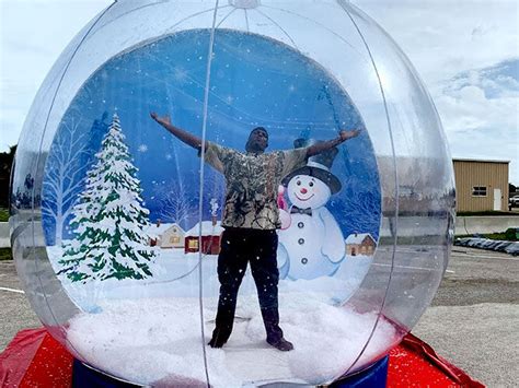 Interactive Snow Globe Christmas Party Rentals Walk In Snow Globe