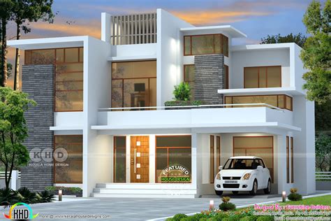 2151 Square Feet Contemporary Residnece Kerala Home Design And Floor