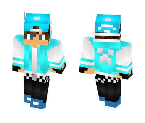 Download Light Blue Boy With Cap Minecraft Skin For Free