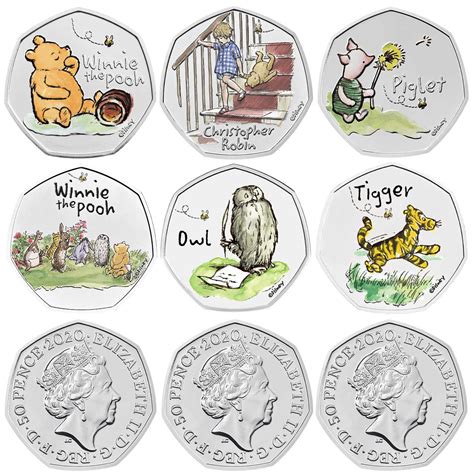 Winnie The Pooh And Friends 2020 Bu Colour 9 Coin Series Royal Mint