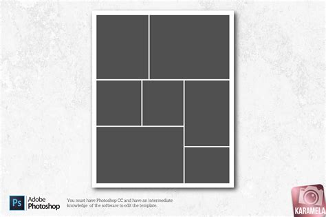 8 Photo Collage Template