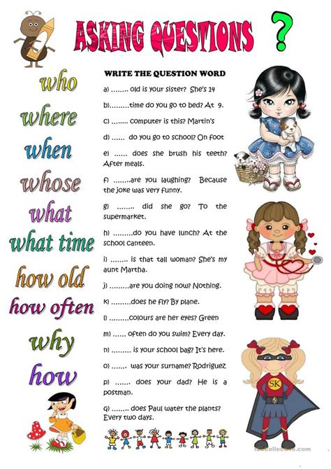 Ask the special questions. Question Words Worksheets for Kids. Question Words Worksheets Elementary. WH questions Worksheets. Вопросы Worksheets.