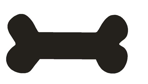 Dog Bone Silhouette Clipart Best