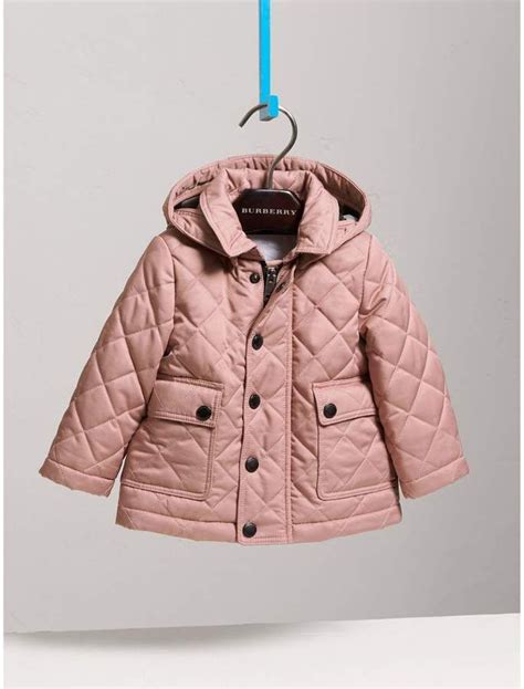 Burberry Childrens Detachable Hood Quilted Jacket Quilted Jacket