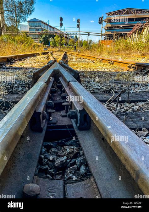 Railway Track Switch Stock Photo Alamy