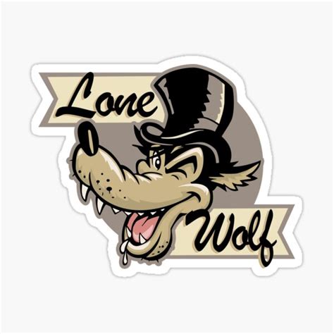 Lone Wolf Shirt Sticker Decal Mask Sticker For Sale By