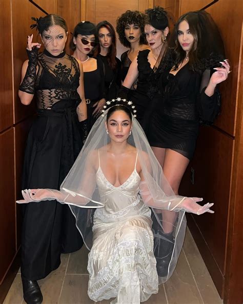 Vanessa Hudgens Mourns Single Life With Funeral Themed Bachelorette Party Ahead Of Cole Tucker
