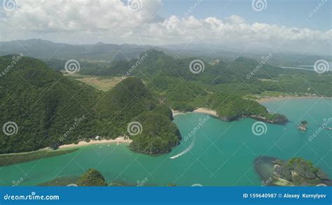 Seascape Of Caramoan Islands Camarines Sur Philippines Stock Video Video Of Landscape Rock