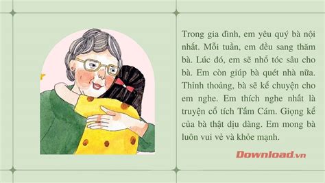 Tập làm văn lớp 2 Kể về tình cảm của em đối với người thân Sơ đồ tư