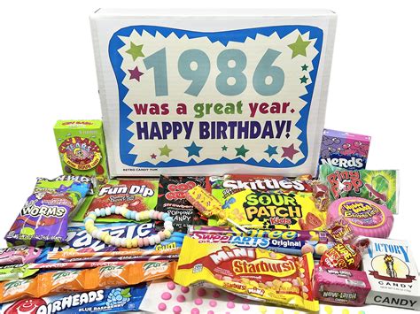 Buy Retro Candy Yum ~ 1986 37th Birthday T Box Of Nostalgic Retro