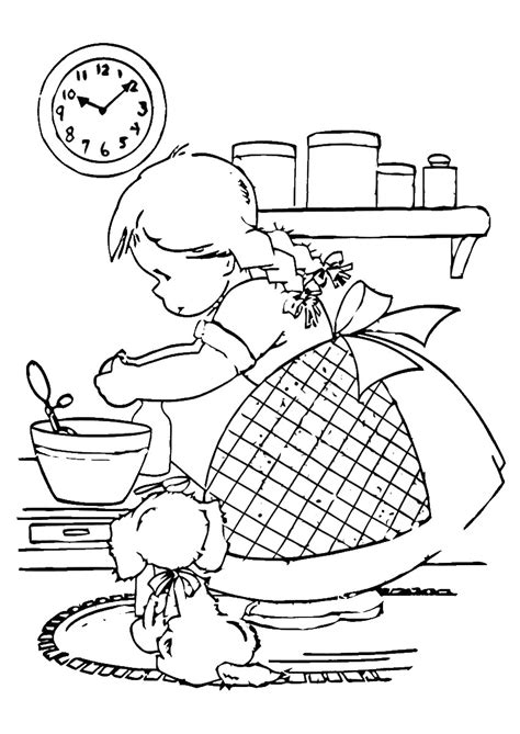Baking coloring pages download and print these baking coloring pages for free. Cooking & Baking Coloring Pages