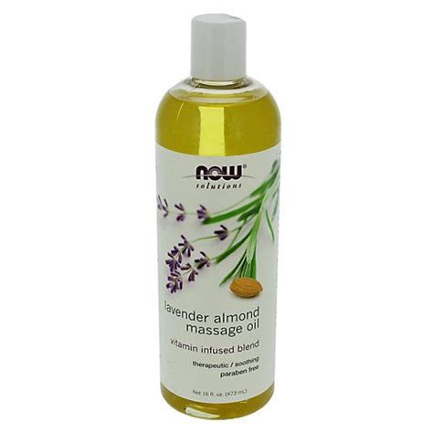 now solutions lavender almond massage oil shop body lotion at h e b massage oil lavender