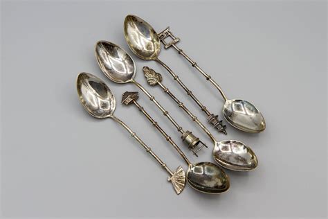 Japanese Sterling Silver Spoons In Original Box Small Japan Spoons Souvenirs Sterling Silver