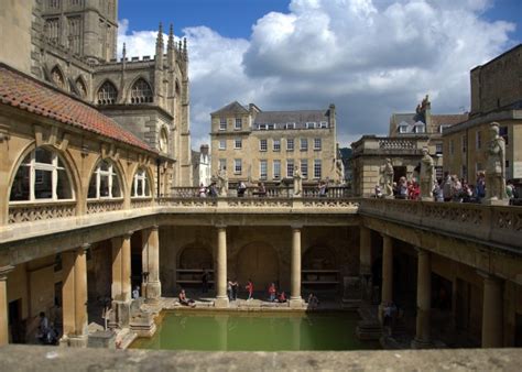 The Historical Roman Baths London England