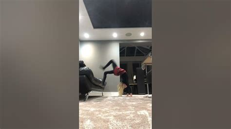 Backbend And Then Flip Over On My Sofa Youtube