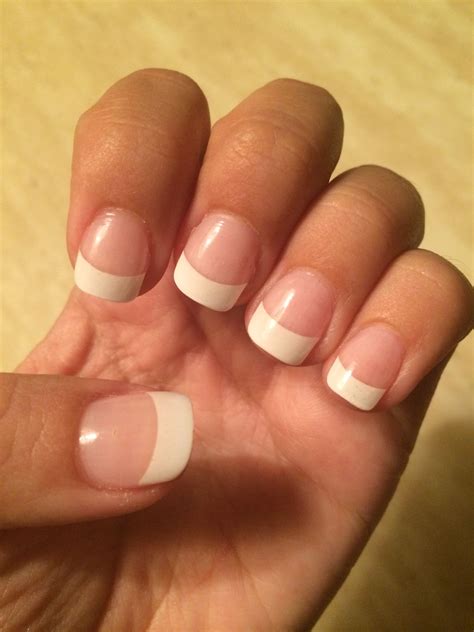 White Tip Nails Manicure Tips Nail Tips Manicures Nail Ideas White