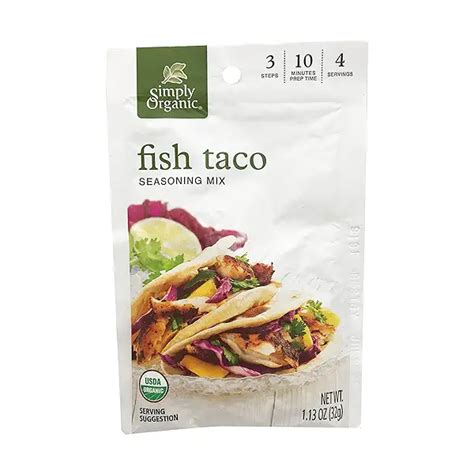 Organic Fish Taco Seasoning 1 Each At Whole Foods Market