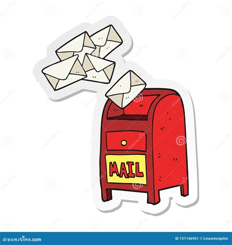 Cartoon Mail Stamp With Image Of Cosmos On White Background Vector