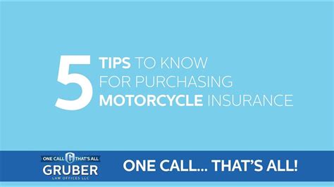5 Tips To Know For Buying Motorcycle Insurance Youtube