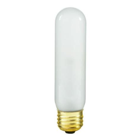 25w T10 Frosted Tubular Show Case Bulb 130v Medium E26 Base 25w Clear