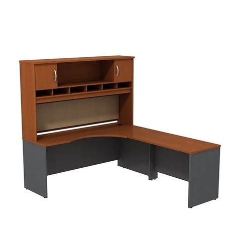 Bush Business Furniture Series C 72 Rh L Shaped Desk In Auburn Maple